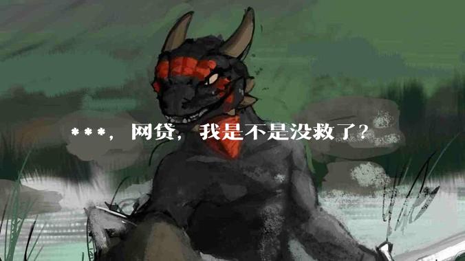 ***，网贷，我是不是没救了？